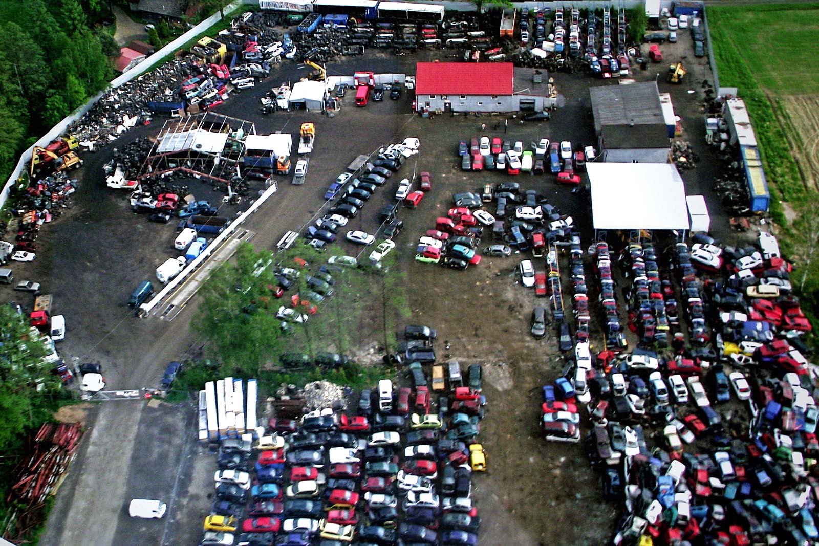 Autorecykling z lotu ptaka Autorecykling z lotu ptaka